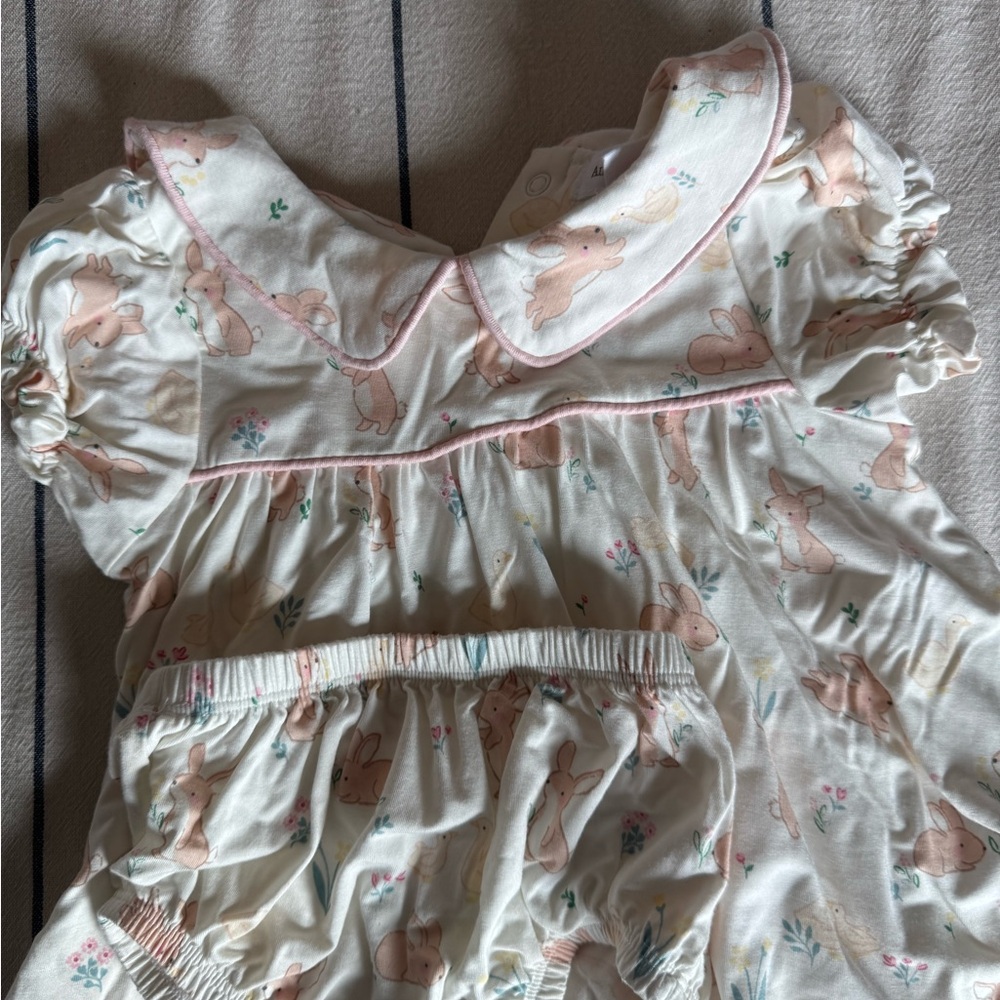 Angel Dear Cream and Pink Kids Matching Set